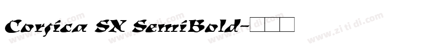 Corsica SX SemiBold字体转换
